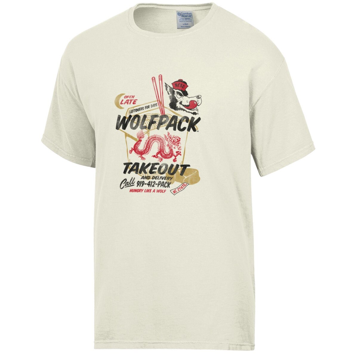 Ivory Short Sleeve Tee - Wolfpack T